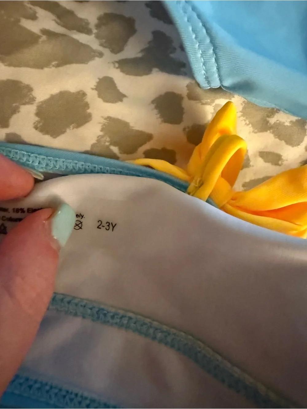 Blue & Yellow Duck Kids Bikini - Cute Ruffle Swim Set